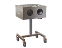 CSSD Oil / Air Spray Booth-Height Adjustable-240V, SS304, Perspex Hinged Top with Gas-Struts, 700x570x1100-1600mm