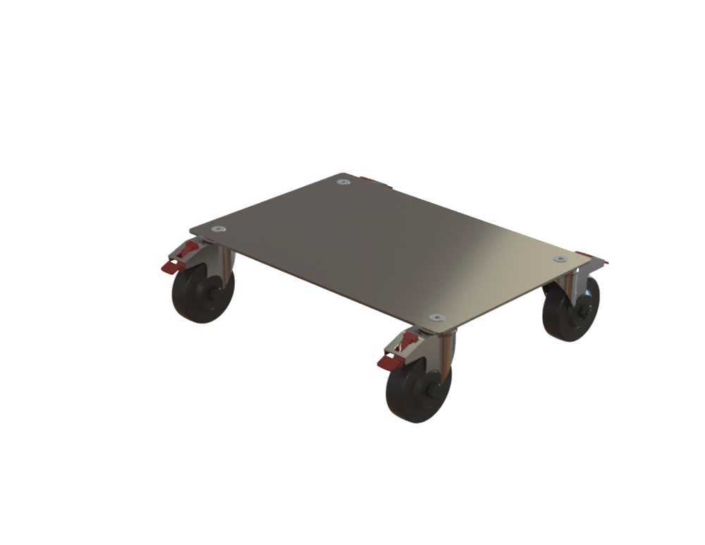 Dolly Trolley – Stainless Steel, 600mm x 400mm (23.6" x 15.7")