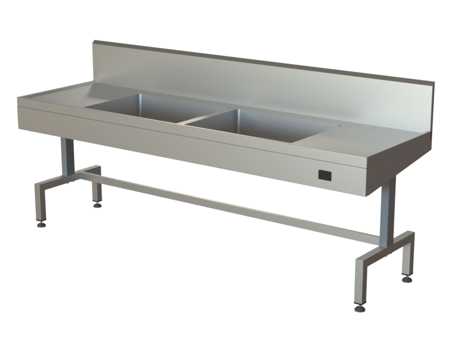 Height Adjustable Sink–Robotic Arm-2 Bowl-102"