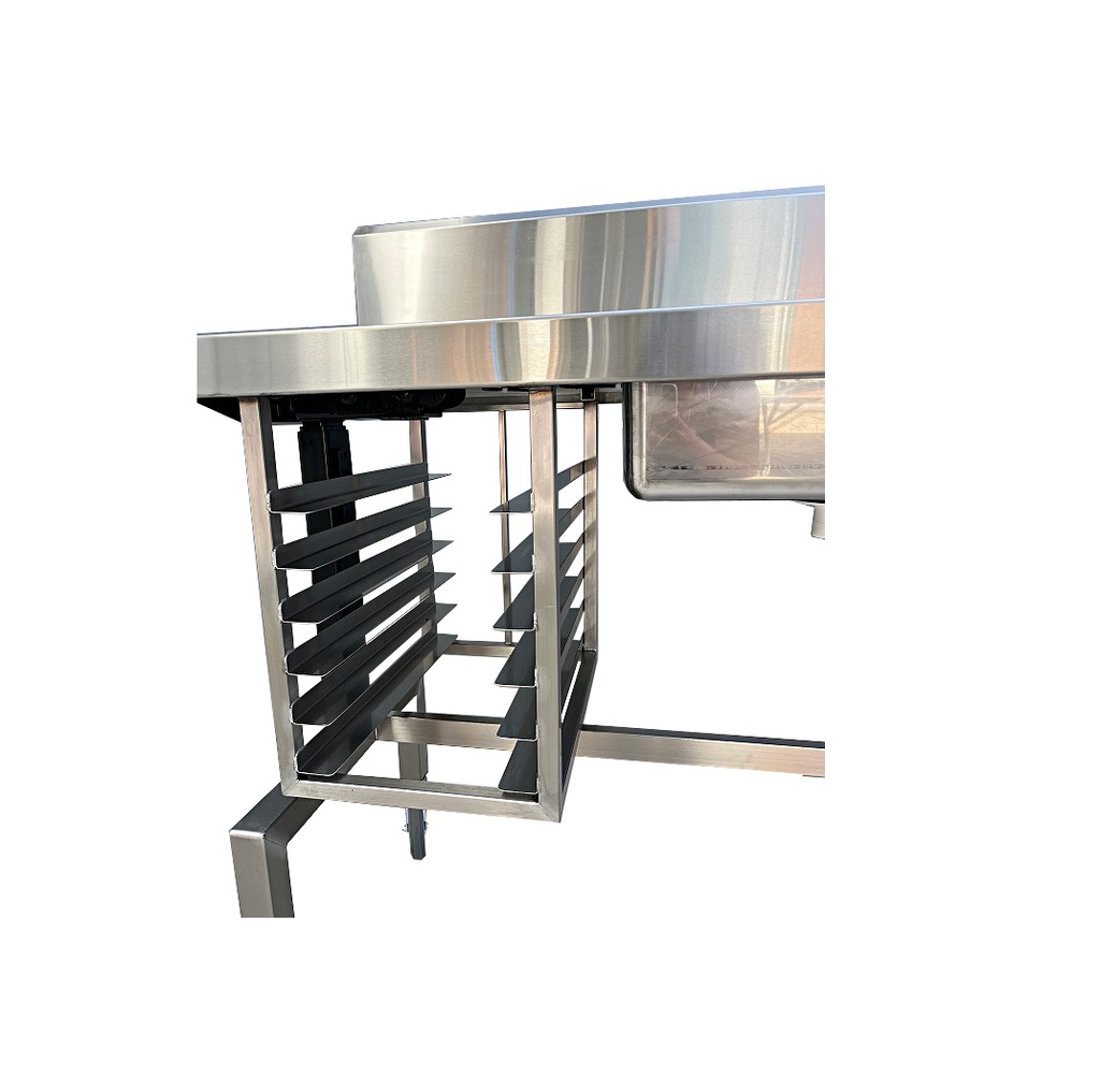 Under Sink Tray Rack – 1 Column, 5-Tray Capacity, Stainless Steel
