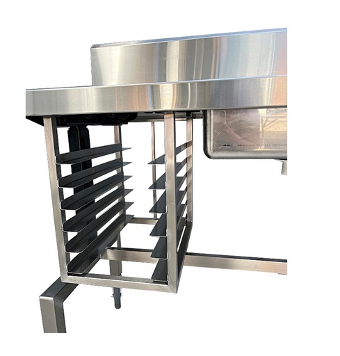 [AO-Shelf-UnderSinkRack] Under Sink Tray Rack – 1 Column, 5-Tray Capacity, Stainless Steel