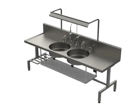 [AO-S-Sink Light] Sink Light – Dual 900mm (35.4") LED, 240V with Adjustable Mount & Light Guard